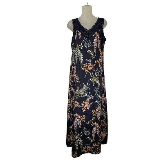 Sundance Dresses & Skirts - Sundance 100% Silk Sexy Floral Printed Slip Dress Sheath Lace Trim size S 4 - 6